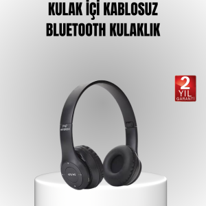 Bluetooth Kablosuz Kulaklık – Extra Bass TF Kart Mikrofonlu Ayarlanabilir Ergonomik Tasarım