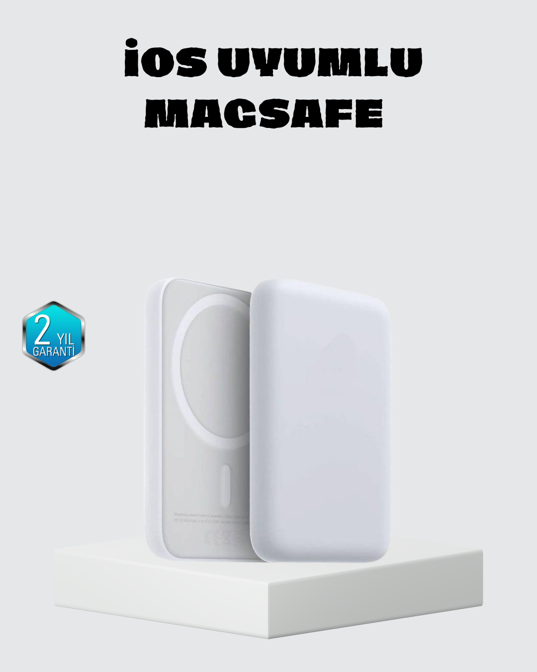 MagSafe 15W Kablosuz Hızlı Şarj Lightning Girişli Taşınabilir Batarya