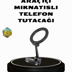 360° Dönebilen Katlanır Manyetik Araç Telefon Tutucu – MagSafe Uyumlu Kompakt ve Şık Tasarım