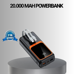 Powerbank 20000 mAh Yüksek Kapasiteli ve 22.5W Hızlı Şarj Destekli