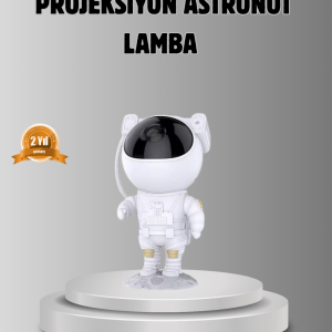 Astronot Galaksi Projeksiyon Lambası Bluetooth Bağlantılı ve Uzaktan Kontrollü