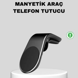 Manyetik Araç Telefon Tutucu 360° Dönebilen ve Sarsıntısız Güçlü Mıknatıslı
