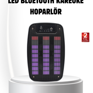 6.5” LED Işıklı GTS 1793 Bluetooth Hoparlör Güçlü Bass ve FM Destekli
