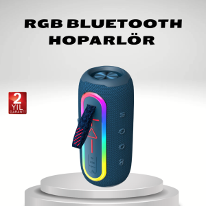 Taşınabilir Mini Bluetooth Hoparlör Güçlü Ses ve Şık Kırmızı Tasarım