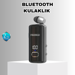 Bluetooth 5.3 Kablosuz Kulaklık Geri Çekilebilir Kablolu ve Ekranlı
