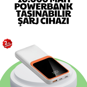 10000 mAh Hızlı Şarj Destekli Powerbank – Hafif Kompakt ve Güvenli