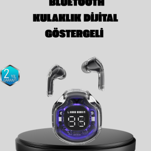 ENC Mikrofonlu Kablosuz Kulaklık Dokunmatik Kontrol ve LED Ekran Şarj Kutulu