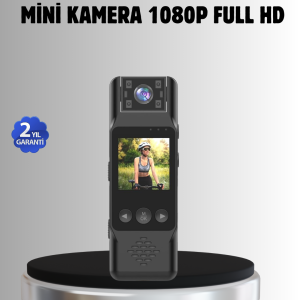 180° Döner Lensli Mini Kamera 1080P Full HD Hareket Algılama 1200mAh
