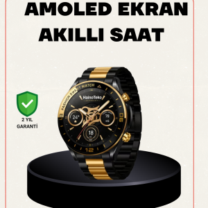 Amoled Akıllı Saat Manyetik Şarj GPS Destekli Spor ve Günlük Kullanım