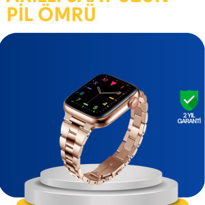 Türkçe Destekli Akıllı Saat Suya Dayanıklı Çok Fonksiyonlu