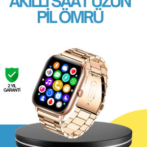 AMOLED Ekranlı Türkçe Menülü Akıllı Saat Bluetooth Görüşmeli