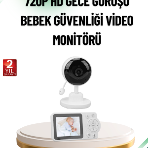 Sesli ve Görüntülü Bebek Kamerası Sıcaklık Takipli