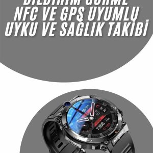 Akıllı Saat Yeni Model Sesli Asistan Bildirim Görme Bluetooth Bağlantılı Müzik Dinleme