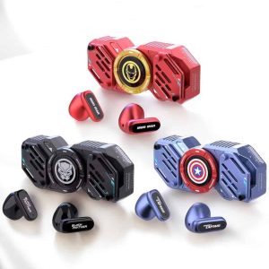 Kırmızı Kablosuz Bluetooth Kulaklık Stres Çarklı Oyuncu Kulaklığı