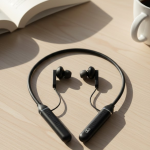 Uzun Süre Kullanımlı Kablosuz Boyun Askılı Stereo Kulaklık Güçlü Bas ve Net Ses