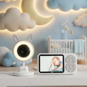 LCD Ekranlı Bebek İzleme Kamerası Ninnili Gece Görüşlü Güvenlik Sistemi