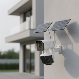 Çoklu Lensli 9MP Solar IP Kamera Uzaktan İzleme ve Alarm Bildirimli