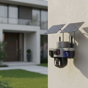 Solar Enerjili 4G IP Kamera Kablosuz Dış Mekan Güvenlik ve Uzaktan İzleme