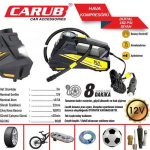 Hava Kompresörü 150 Psi Dijital Ekran Isikli