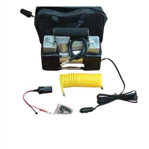 Hava Kompresörü Çift Piston Çantali 12V Spiral Hortum