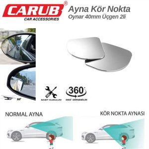 Kör Nokta Ayna Oynar Yapisma 2 Li Üçgen 40Mm