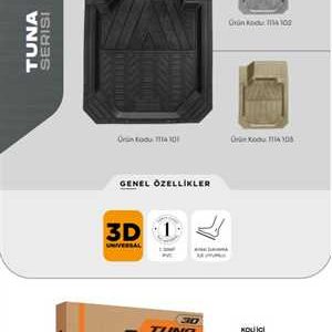 Paspas Tuna Pvc 3D Üniversal Bej Kutulu