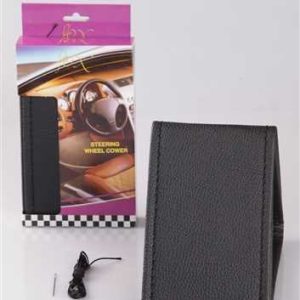 Direksiyon Kilifi Igne Örgü Sarmali Deri Siyah