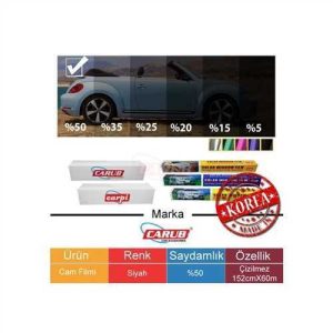 Cam Filmi 152Cm X 60Mt Çizilmez L.L.Black %50