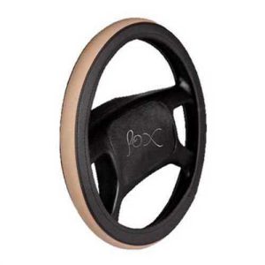 Direksiyon Kilifi 38Cm Kokusuz Çember Bej-Siyah