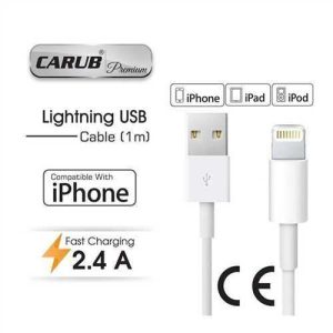 Hizli Sarz Cihazi 2,4A Iphone-Usb 1 Mt Kablolu
