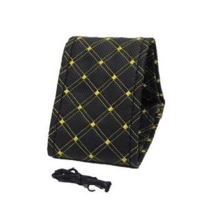 Direksiyon Kilifi Igne Örgü Sarmali Deri Nakisli Siyah Sari Ipli