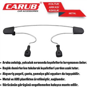 Koltuk Arkasi Askilik Krom Metal