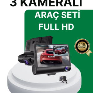 Gece Görüşü Destekli 1080P Full HD Çözünürlüklü Araç İçi Kamera