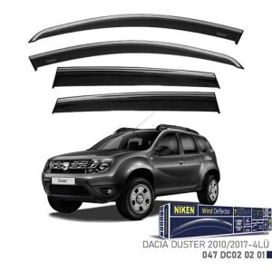 Dacia Duster 2010-2017 Kromlu Cam Rüzgarligi 4Lü