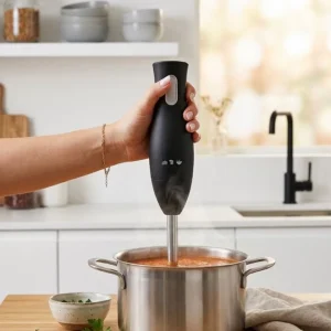 Paslanmaz Çelik Blender Ayağına Sahip Ergonomik El Blenderı