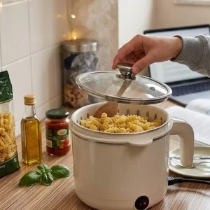 Elektrikli Mini Tencere 1 Litre Çorba Pilav Makarna Pişirici Çok Fonksiyonlu