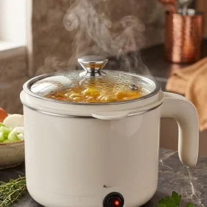 Çok Amaçlı Elektrikli Pişirici 1 Litre Mini Elektrikli Tencere Buharda Pişirme Özellikli