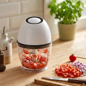 Mini Elektrikli Doğrayıcı 450 ML Şarjlı Sebze Doğrama Makinesi