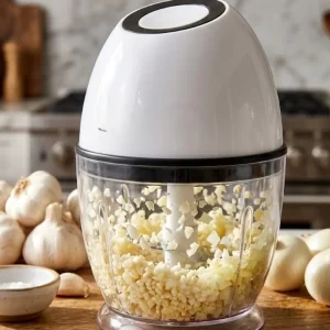 Kablosuz Mini Doğrayıcı 450 ML Şarjlı Sebze Doğrayıcı Paslanmaz Çelik Bıçaklı