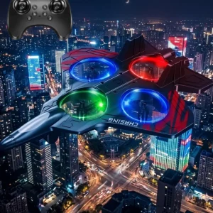 LED Işıklı Oyuncak Drone Fighter Jet Tasarımlı Uzaktan Kumandalı Uçak