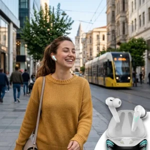 Bluetooth Oyuncu Kulaklığı Kablosuz Kulaklık iPhone 11 iPhone 13 Samsung S23 Xiaomi Redmi Note 12 Uyumlu