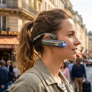 Kablosuz WiFi Bağlantılı 4K Mini Kamera 30MP Fotoğraf Giyilebilir Tasarım