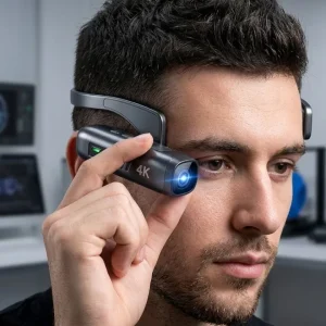 4K Giyilebilir Mini Kamera EIS Stabilizasyon 120° Geniş Açı WiFi Kontrol