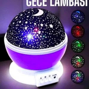 Çocuklara Özel Yıldızlı Gece Lambası