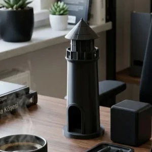 Dekoratif 3D Deniz Feneri Siyah Marin Stil Ev Dekorasyon Ürünü