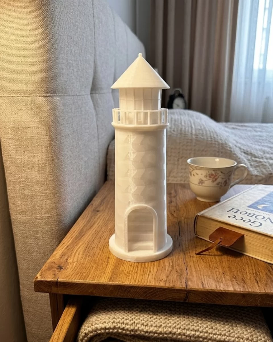 Modern Tasarımlı 3D Deniz Feneri Ev Dekorasyon Ürünü