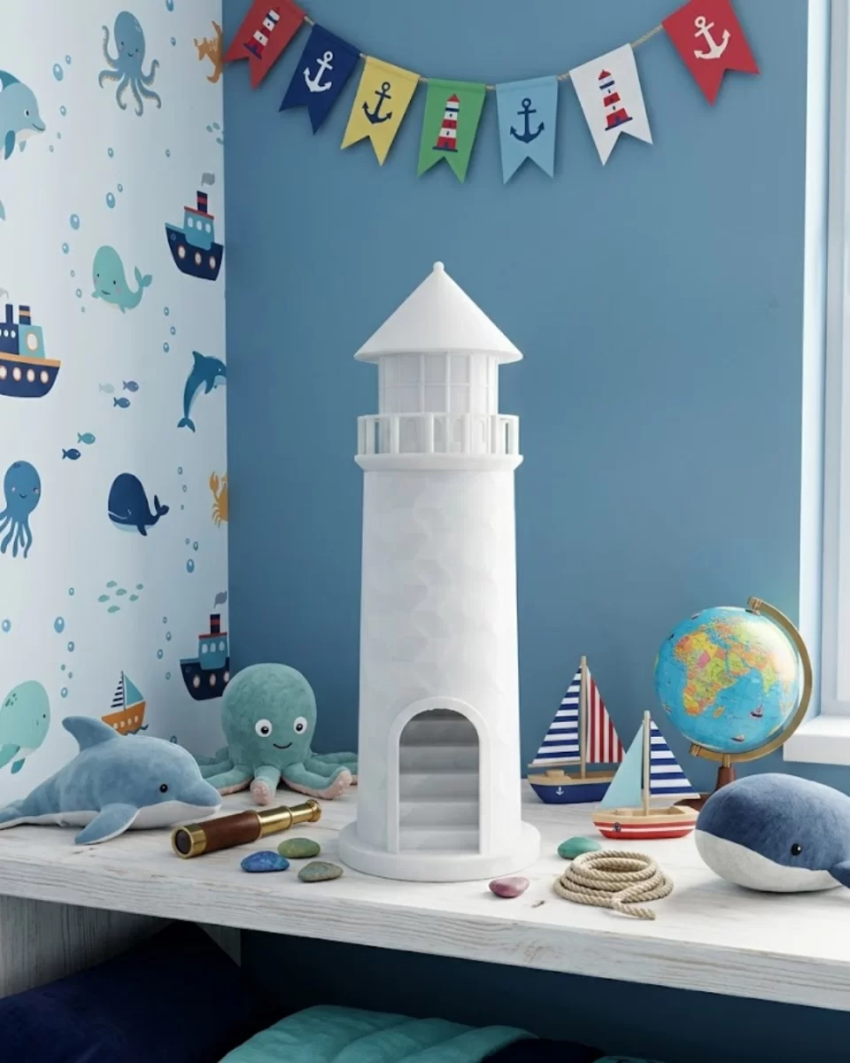 3D Deniz Feneri Mumluk Dekoratif Masa Üstü Aksesuar