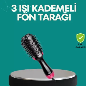 Kurutmalı Saç Şekillendirici Fönlü Fırça 1200 Watt Güç