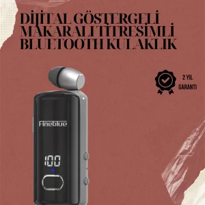 Su Geçirmez Fineblue F580 Kulaklık – Dijital Ekranlı Klipsli