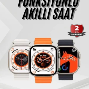 2025 Model Akıllı Saat Kordon Hediyeli Çağrı Cevaplama Uzun Pil Süreli Android İOS Uyumlu